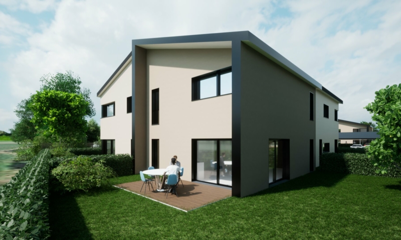 Perspective 4 d'une demeure en duplex