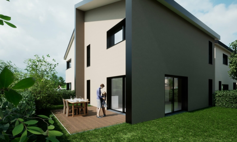 Perspective 3 d'une demeure en duplex