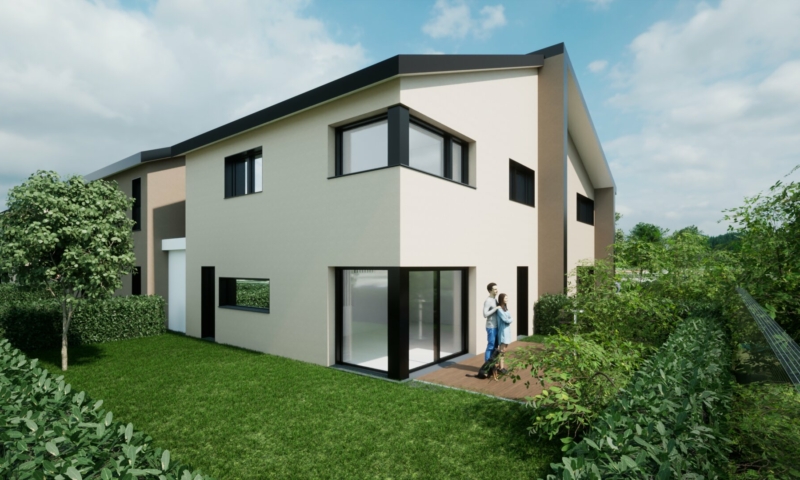 Perspective 2 d'une demeure en duplex