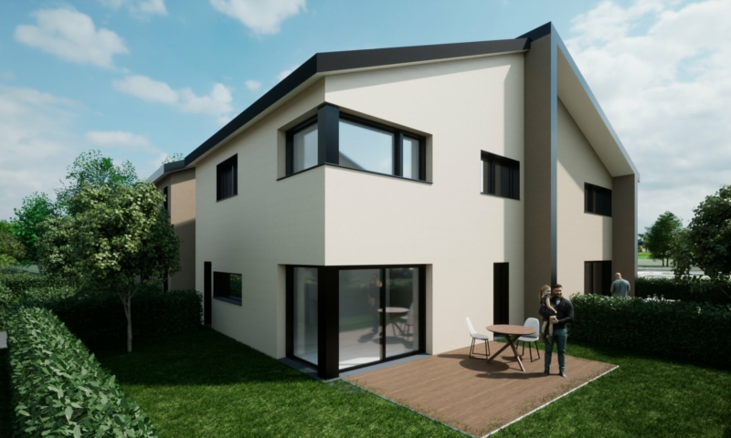 Perspective 1 d'une demeure en duplex